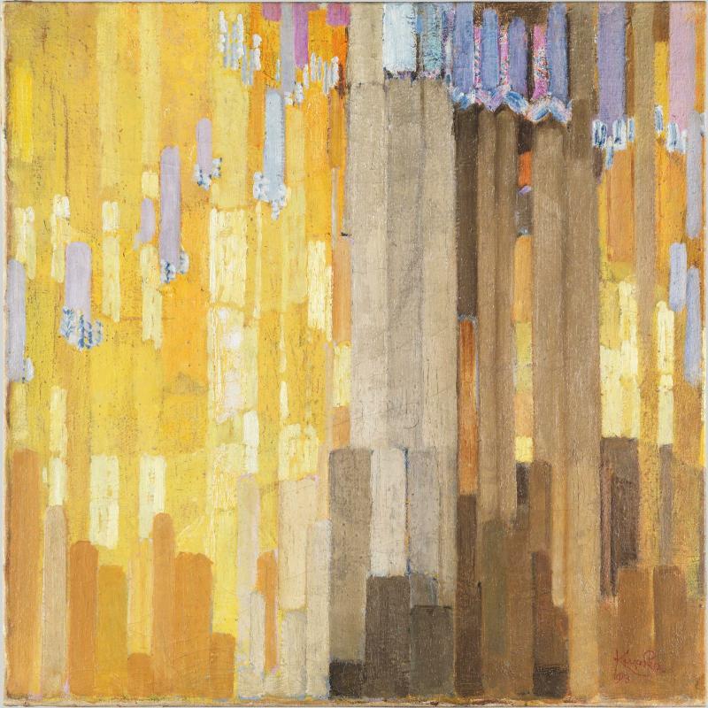 František Kupka, Ordonnance sur verticales en jaune 1913 