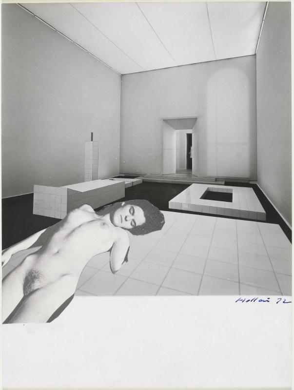 Hans Hollein, Collage mit Akt 1972 