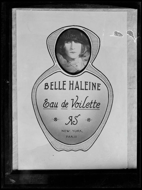 Man Ray (Emmanuel Radnitzky, dit), Reproduction de Belle Haleine : Eau de Voilette de Marcel Duchamp 1921 