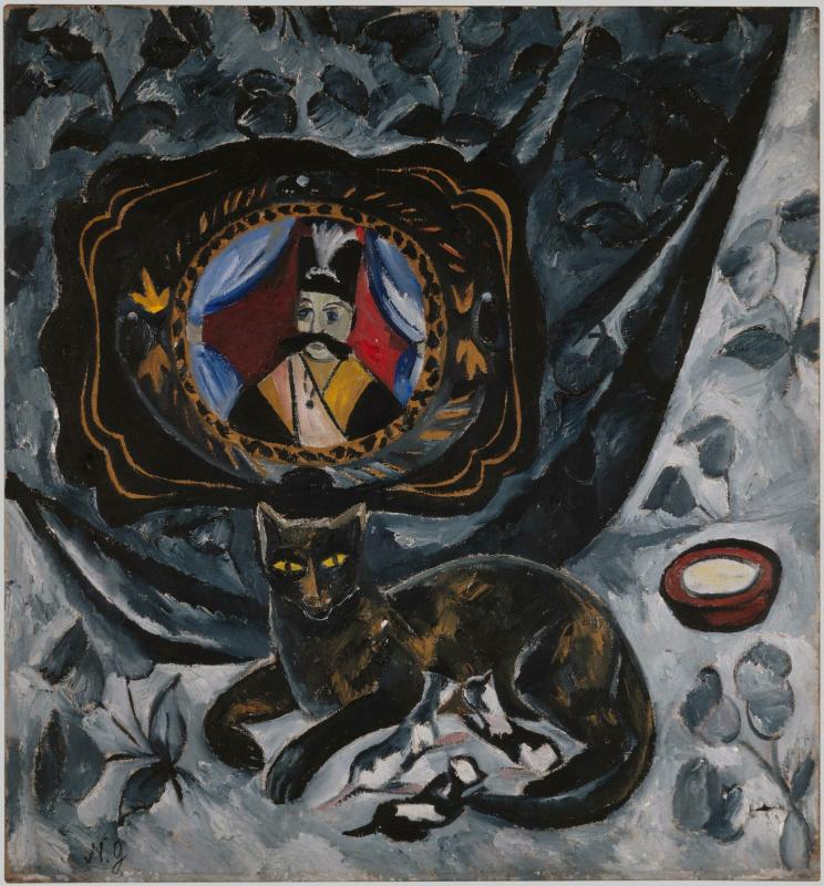 Natalia Gontcharova, Chat et plateau [1910 - 1911] 