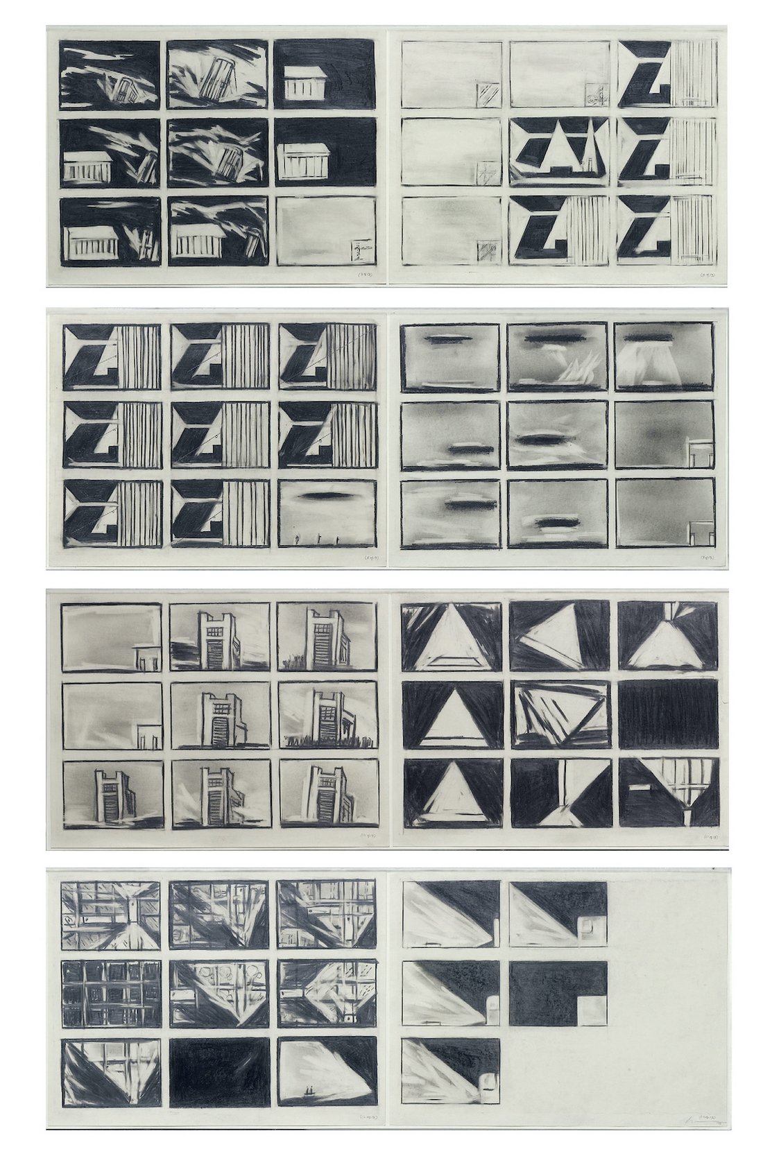 Bob Wilson, « Einstein on the beach », 1976. Portfolio de 13 dessins