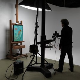 Vue du studio photo du Centre Pompidou