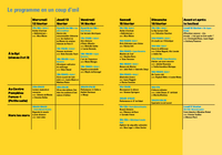 Calendrier du festival Effractions 2025