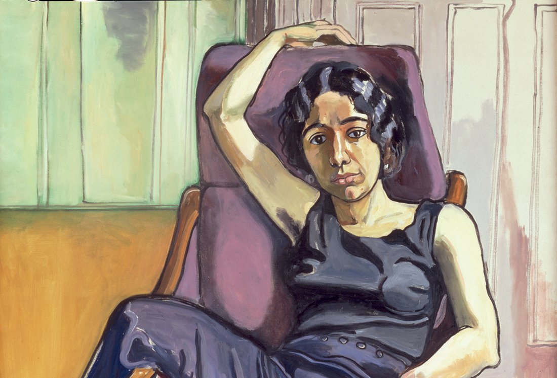 Alice Neel, « Marxist Girl, Irene Peslikis », 1972 - repro œuvre (détail)