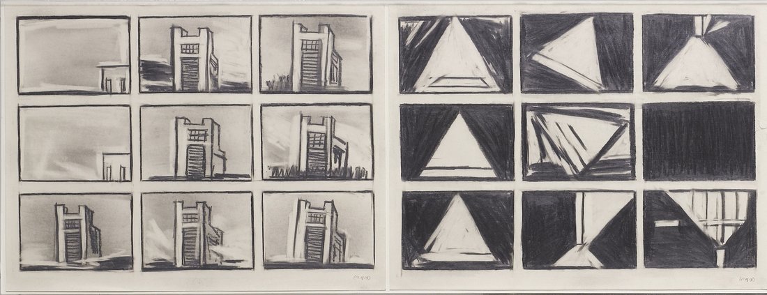 Bob Wilson, « Einstein on the beach, storyboards 1-13 », 1975