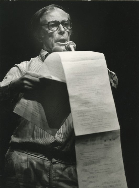 Bernard Heidsieck au Centre Pompidou, 1982