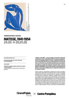 Communiqué de presse - Matisse, 1941-1954