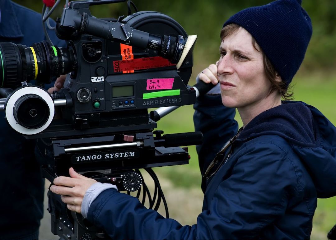 Portrait de Kelly Reichardt sur le tournage de « Wendy et Lucy » en 2008