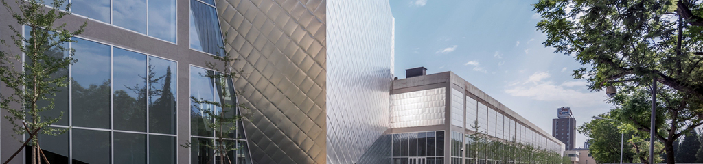 Beijing Minsheng Art Museum : détail de la façade