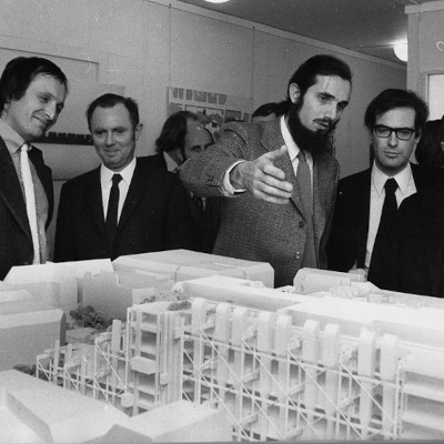 Les protagonistes du projet pour le Centre Pompidou