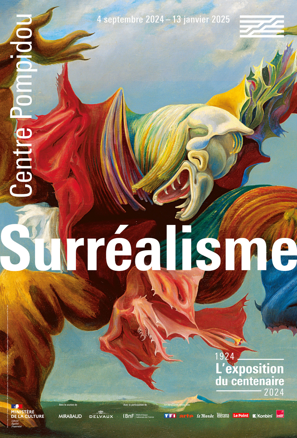 Exposition "Surréalisme" au Centre Pompidou : affiche : oeuvre de Max Ernst