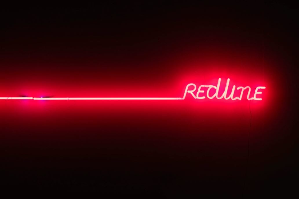 Maurizio Nannucci, "Red Line", 1969 - visuel de l'oeuvre