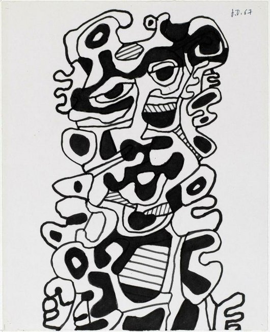 Jean Dubuffet, Personnage (Buste) 28 février 1967 