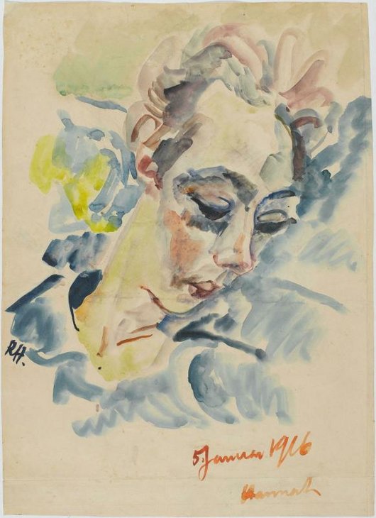 Raoul Hausmann, Portrait de Hannah Höch 1916 