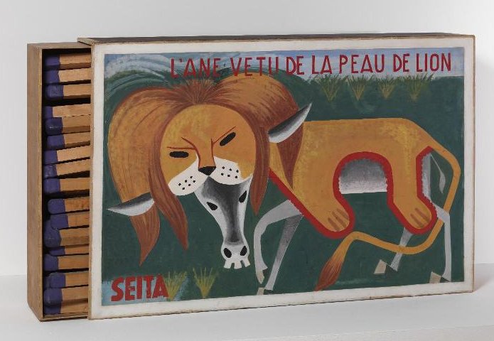 Raymond Hains, « L'Âne vêtu de la peau de lion », 1964 - repro oeuvre