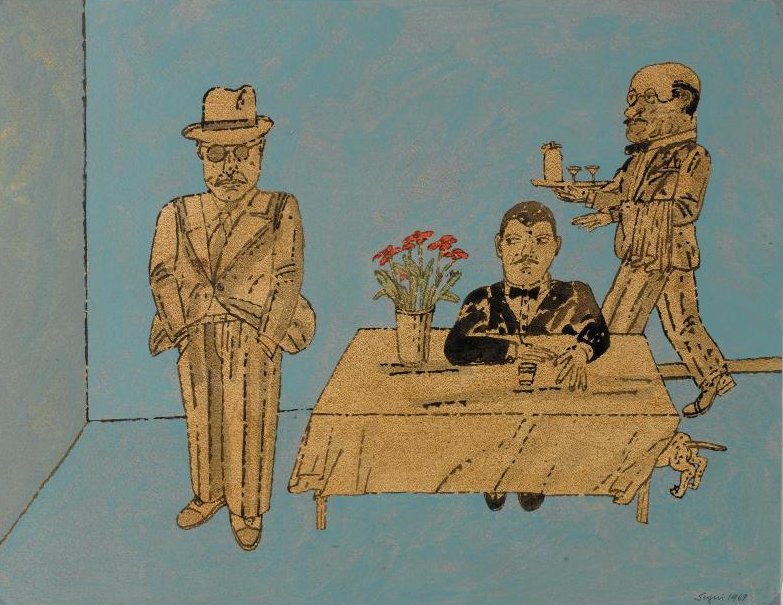 Antonio Seguí L'Apéritif, 1969 © Adagp, Paris © Centre Pompidou