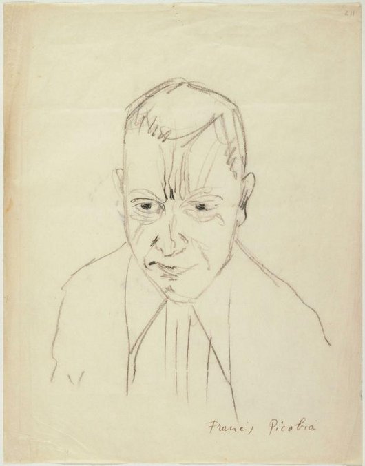 Francis Picabia (Francis Martinez de Picabia, dit), Portrait de Hans Arp [1946 - 1951] 