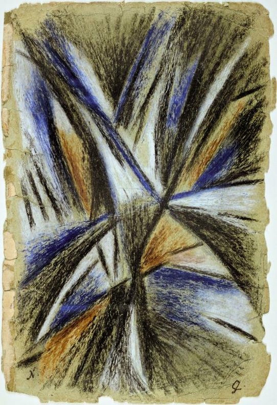 Natalia Gontcharova, Construction rayonniste vers 1913 