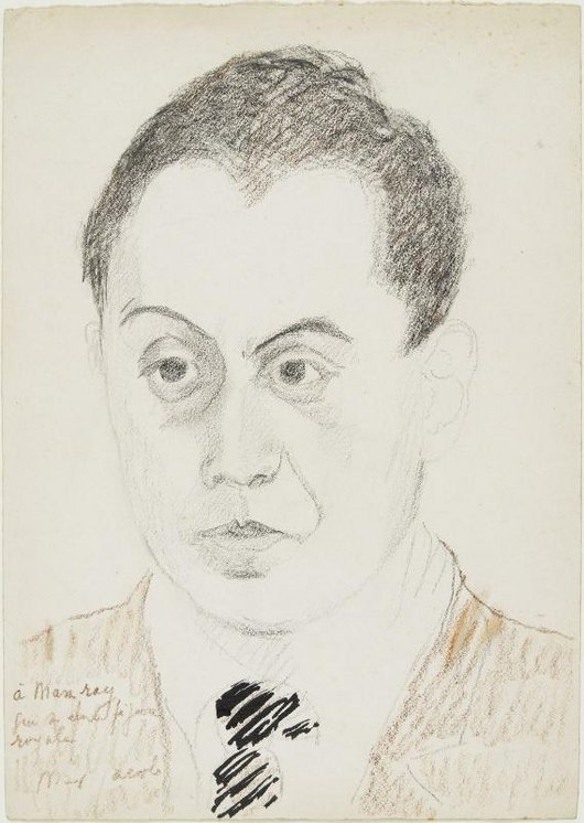 Max Jacob (Max Cyprien Jacob, dit), Portrait de Man Ray [1922] 
