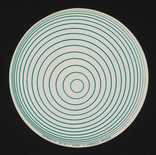 Marcel Duchamp, Rotorelief n°9-Montgolfière/Rotorelief n°10-Cage 1935 