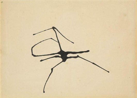 Henri Michaux, Peinture à l'encre de Chine vers 1950 