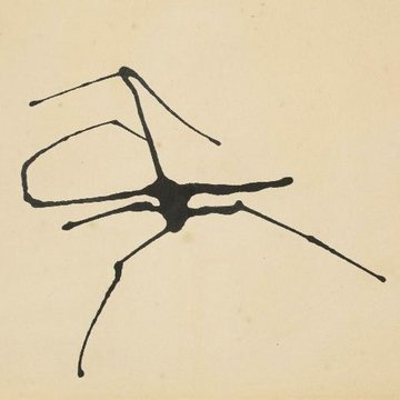 Henri Michaux, Peinture à l'encre de Chine vers 1950 